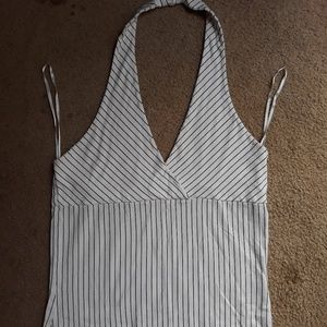 Striped halter top